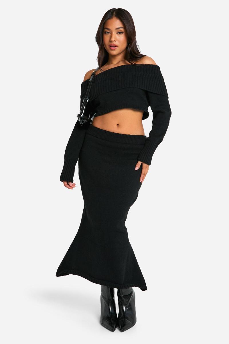 Укорочений в'язаний джемпер Petite Bardot