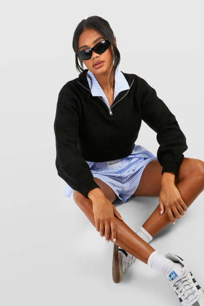 М’який в'язаний напівзаварний урожай джемпер