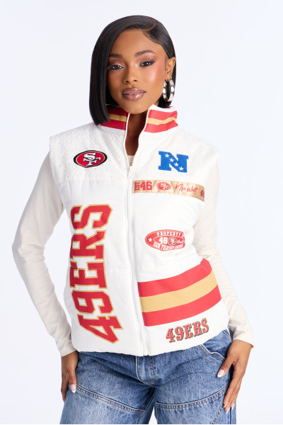 Жилет-пуховик для Фанаток NFL SF 49ers