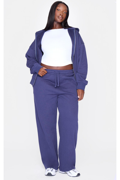 Плюс темно-сині широкі кросівки преміум-класу