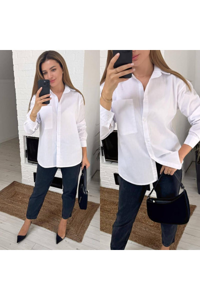 Сорочка котонова карман 