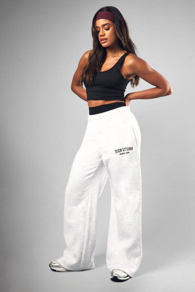 Чорні джоггери Dsgn Studio Applique Straight Leg Jogger